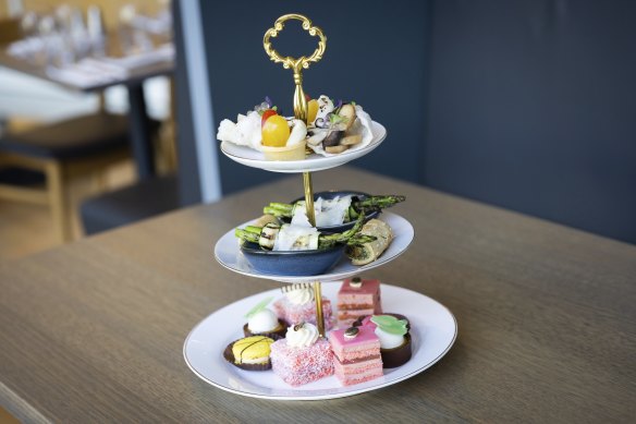 The high tea spread at Mercury in Melbourne Museum.