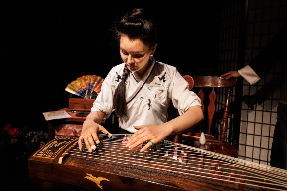Isabelle Wang playing the guzheng is a transporting moment.