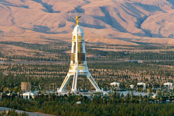 The Neutrality Monument is a former dictator’s tribute to himself.