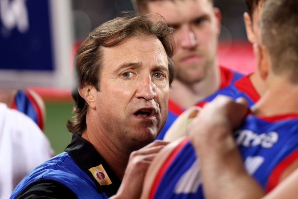 Bulldogs coach Luke Beveridge.