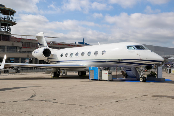 The cost of operating a private jet can be $US14,000 per hour.
