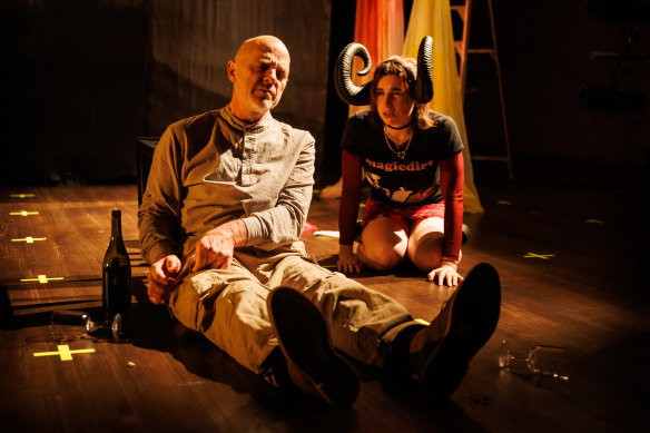 Daniel Schlusser and Matilda Gibbs star in The Exact Dimensions of Hell.