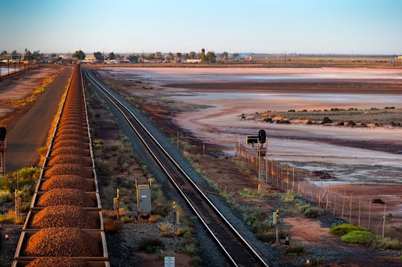 The iron ore miners were soaring on Thursday. 