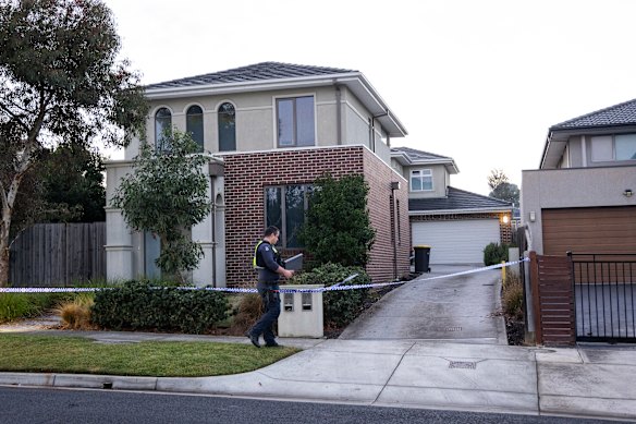 Fire ripped through the townhouse, predominantly damaging the property’s rear.