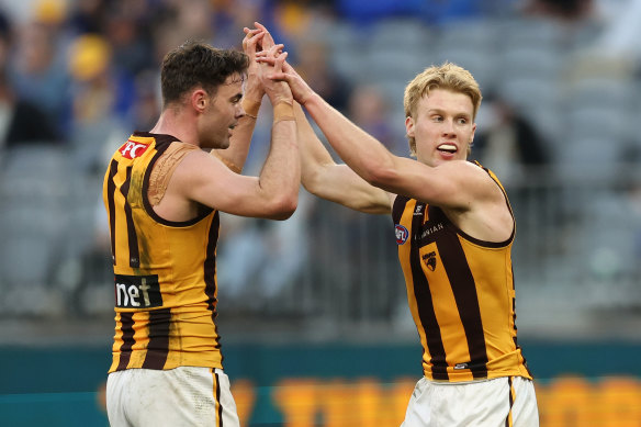 Hawthorn beat West Coast at home.