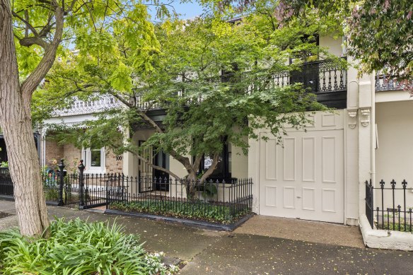 The unrenovated terrace in Paddington sold to Camilla and Robert Cropper for $9 million at auction.