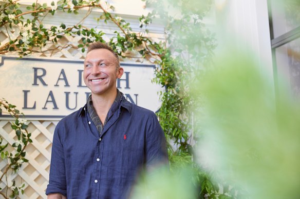 Australian retired swimmer Ian Thorpe at an Australian Open Ralph Lauren event.