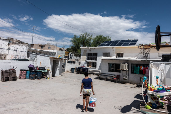 The El Buen Pastor shelter for migrants in Ciudad Juarez, Mexico.