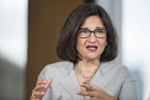 Columbia University president Minouche Shafik.