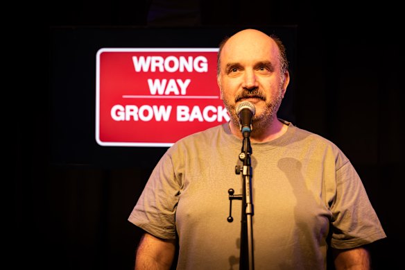 Ben Grant in his Melbourne Fringe Festival show Wrong Way, Grow Back.