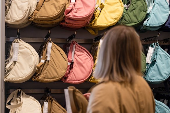 The Round Mini Shoulder bag has gone viral in its own right, selling out multiple times, prompting new colours and the nickname “the Mary Poppins bag”.