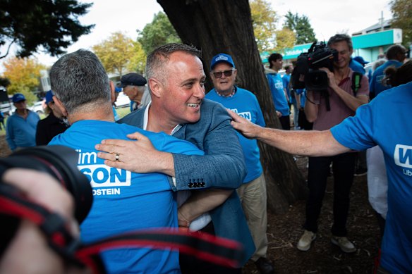 Tim Wilson claimed victory in Goldstein at a press conference two weeks ago.
