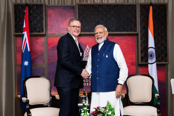 Prime Minister Anthony Albanese and his Indian counterpart Narendra Modi will meet several times this year. 