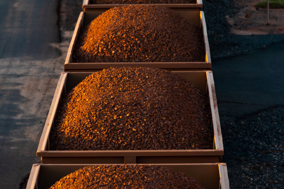 Fortescue exported a record amount of iron ore in the half year.
 