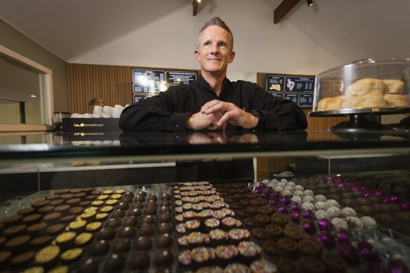 Hahndorf Fine Chocolates Montrose store owner Justin Cordes is enjoying a bumper Easter - but like many other small business owners, he’s nervous about where consumer sentiment is headed after that.