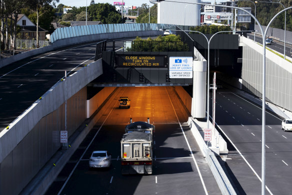 The M4 East tunnel opened to traffic in July 2019.