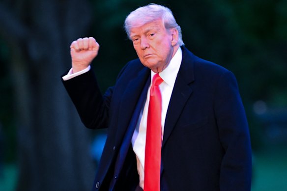 Trump spent an hour at the dinner.
