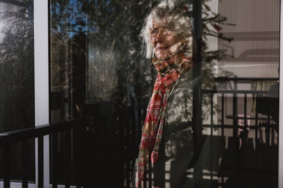 Judy Corner, 84, said she worries about the other residents’ mental health due to the constant threat of eviction.  