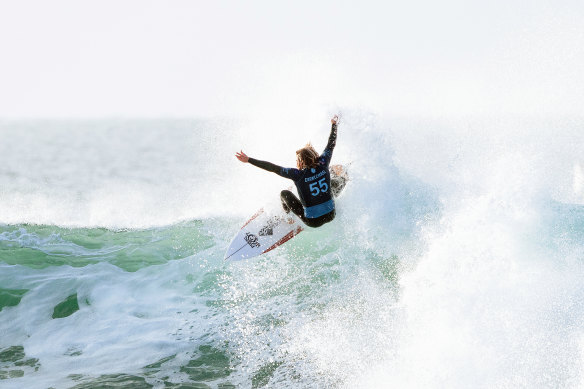 Australian surfer Wade Carmichael during the Rip Curl Pro at Bells Beach. 