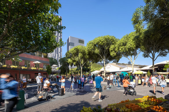 The proposed Queen Victoria Market redevelopment is expected to boost visitor numbers to 18 million a year.  