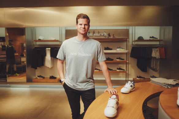 Steve Smith launched the New Balance store in Bondi Junction last week.