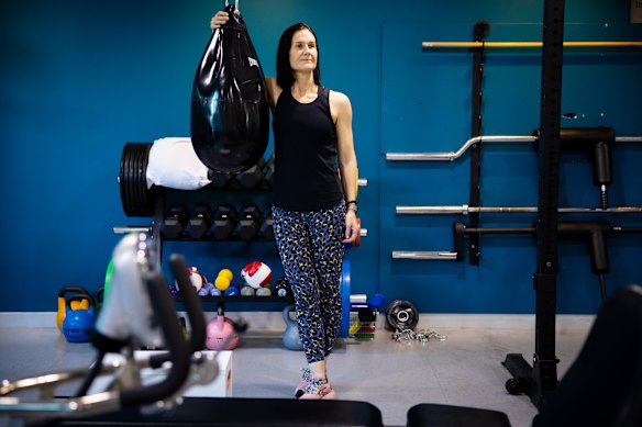Malinda Itchins at the Chris O’Brien Lifehouse gym.