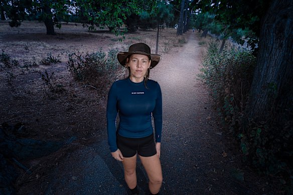 Sarah Gibbs was walking alone on a long trek when she alleges she was assaulted.