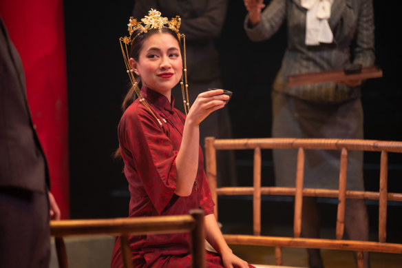 Kimie Tsukakoshi in The Poison of Polygamy at La Boite Theatre in Brisbane last month.