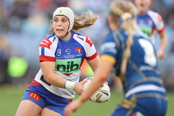 The Knights’ Jesse Southwell is set to make her Origin debut next week at CommBank Stadium.