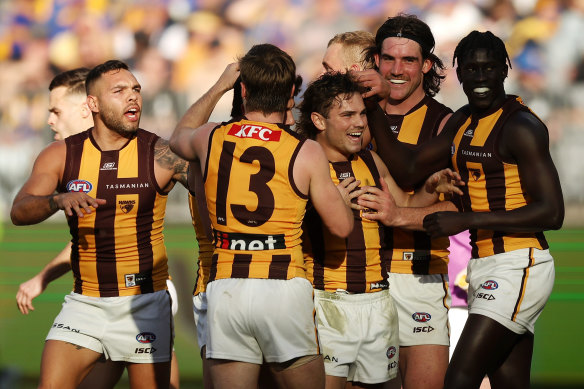 They’re a happy team at Hawthorn.