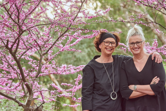 Virginia Lovett (left) and Jane Scott: "In another 30 years we’ll be completely potty, telling stories that make no sense at all."