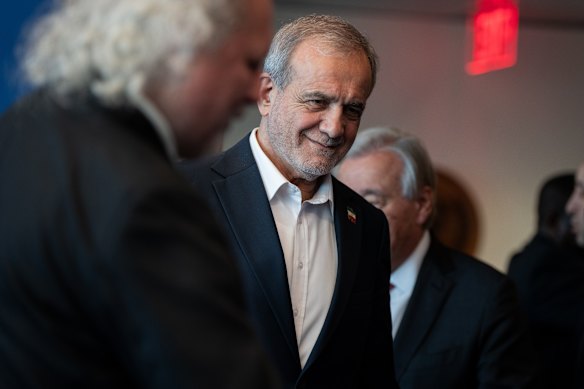 Masoud Pezeshkian, the president of Iran.