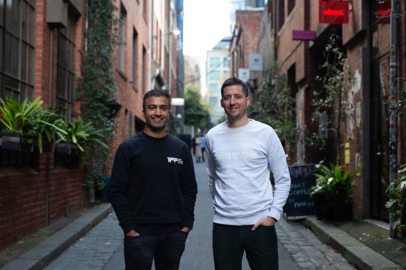 One Future Football founders Rohit Bhargava and Peter Davis.