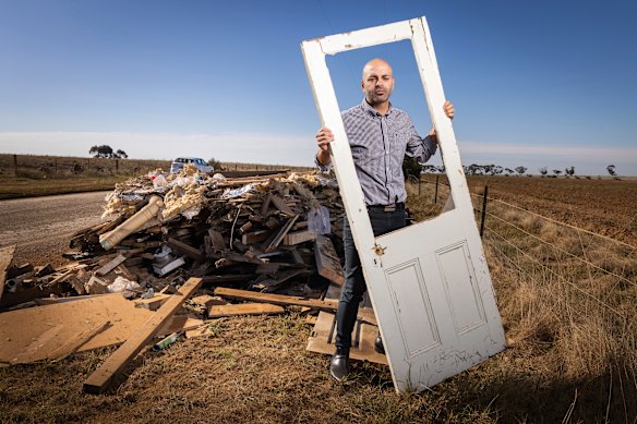 Melton Mayor Steve Abboushi wants more state action on illegal dumping. 