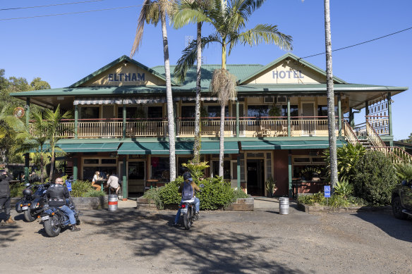 The Eltham Hotel has been operating in the paddocks since 1902.