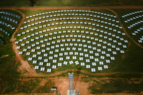 The RayGen Power Plant, near Mildura, a renewable electricity project that will provide reliable, on-demand power.