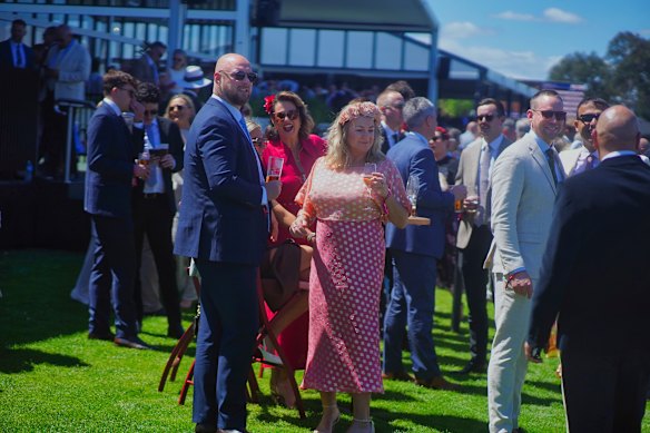 Racegoers attend Caulfield Racecourse for the 149th running of the prestigious Caulfield Cup.