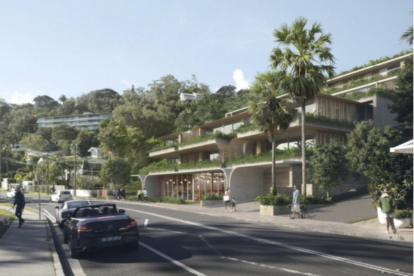 An artist’s impression of an apartment development proposed for Palm Beach.