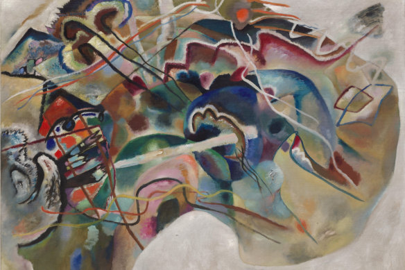 Kandinsky’s Painting with white border (1913).