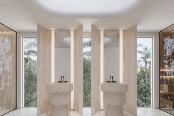 Maya says wellness areas in high-end homes feature skylights, full-scale windows and a connection to nature.
