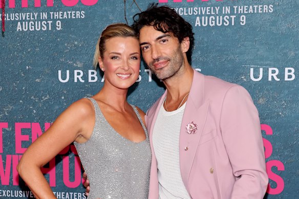 Emily Baldoni and Justin Baldoni at the It Ends With Us New York Premiere in 2024.