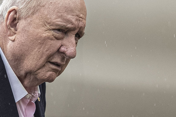 From “pick and stick” to “no comment”: Alan Jones have remained silent since his arrest.