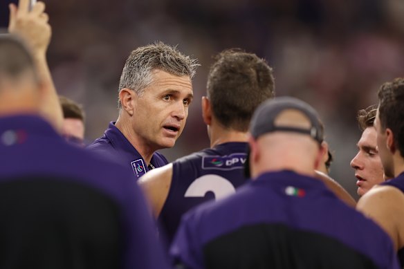 Fremantle coach Justin Longmuir.
