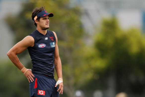 Harley Balic during his time at Melbourne.