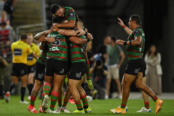 The Rabbitohs were rampant in the first half on Friday night.