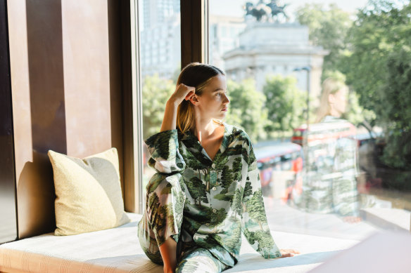 The Peninsula London’s Olivia von Halle pyjamas.