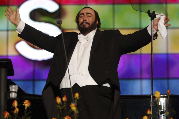 Luciano Pavarotti during the Pavarotti & Friends charity concert for Iraqi children at the Novi Sad Park in Modena, Italy. Ron Howard says he hopes his new documentary about the opera icon will introduce the singer to a young generation.