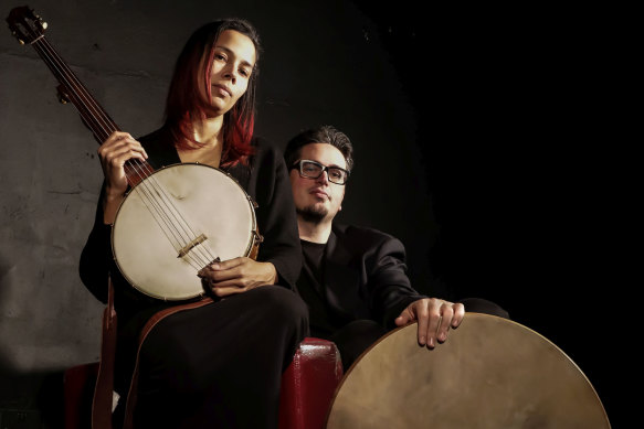 "There is no culture that exists in a vacuum": Rhiannon Giddens and Francesco Turrisi.