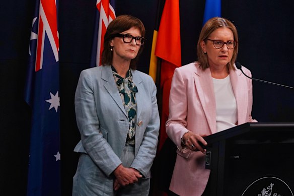 Premier Jacinta Allan and Health Minister Mary-Anne Thomas.