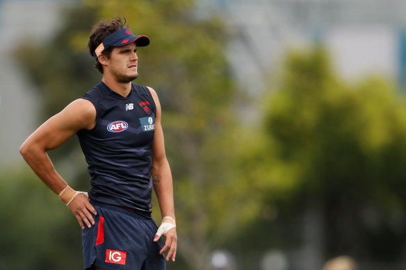 Harley Balic during his time at Melbourne.